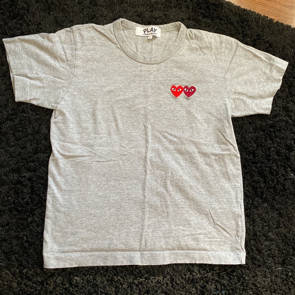 Comme des garçons grey t shirt